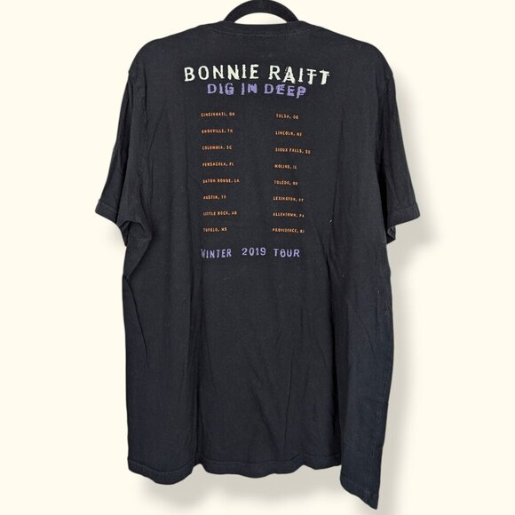 (2/$20) Bonnie Raitt Dig In Deep 2019 Tour Tee - Picture 4 of 4